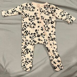 Mud Pie Pink and Black One Pieces Footies